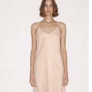 ALICE MCCALL Blush Slip Mini Dress Sz 4 Lace hem